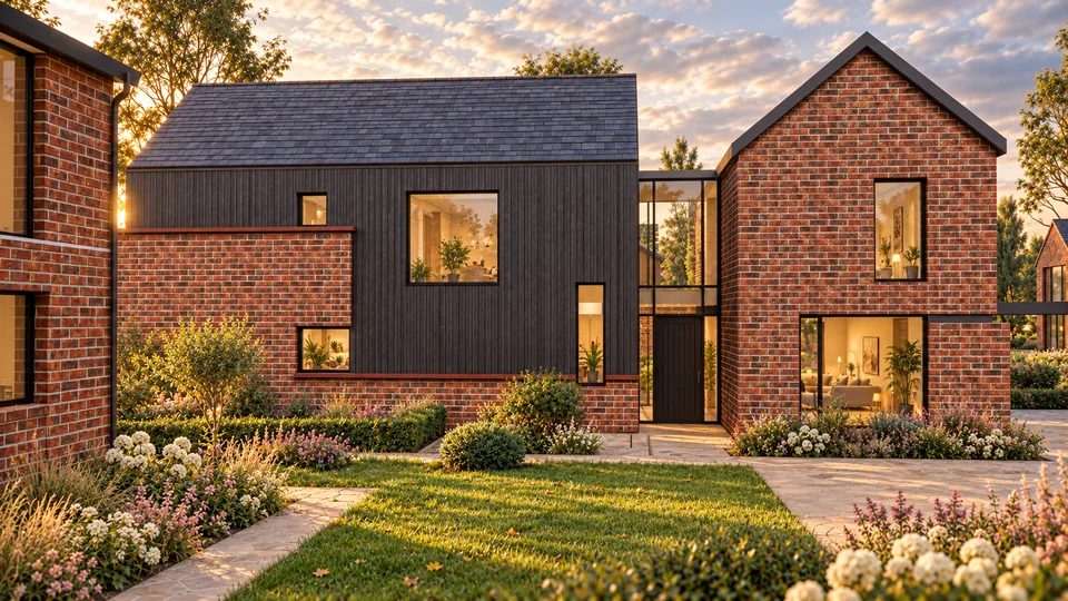 Another illustrative perspective of Plot 4 and its landscaped setting